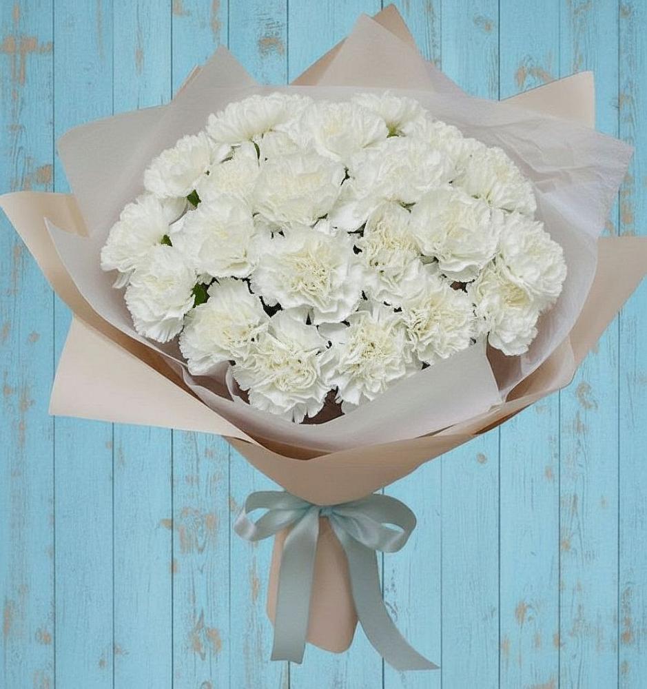 Букет цветов из: Гвоздики в Новое