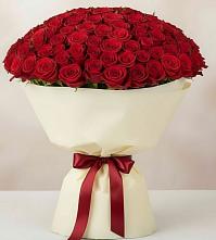 Букет 101 Красная роза Милано в Новое