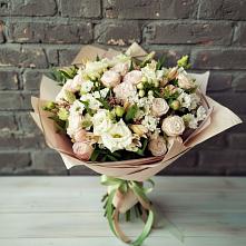 Букет цветов из:  Альстромерии, Розы и Хризантемы #REPLACE_PRED# Новое