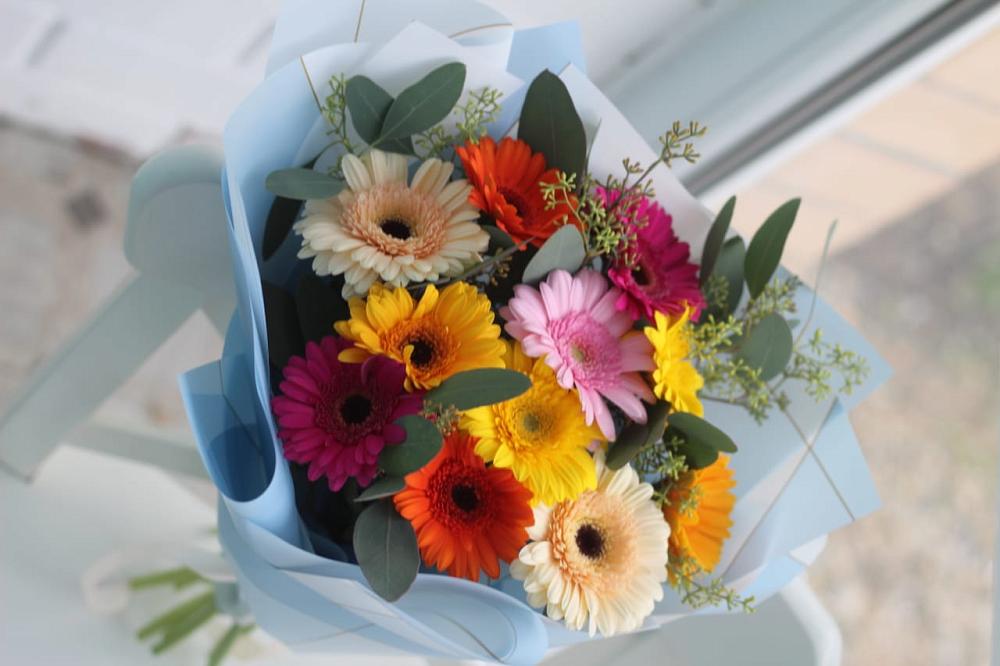 Букет цветов из: Герберы в Новое