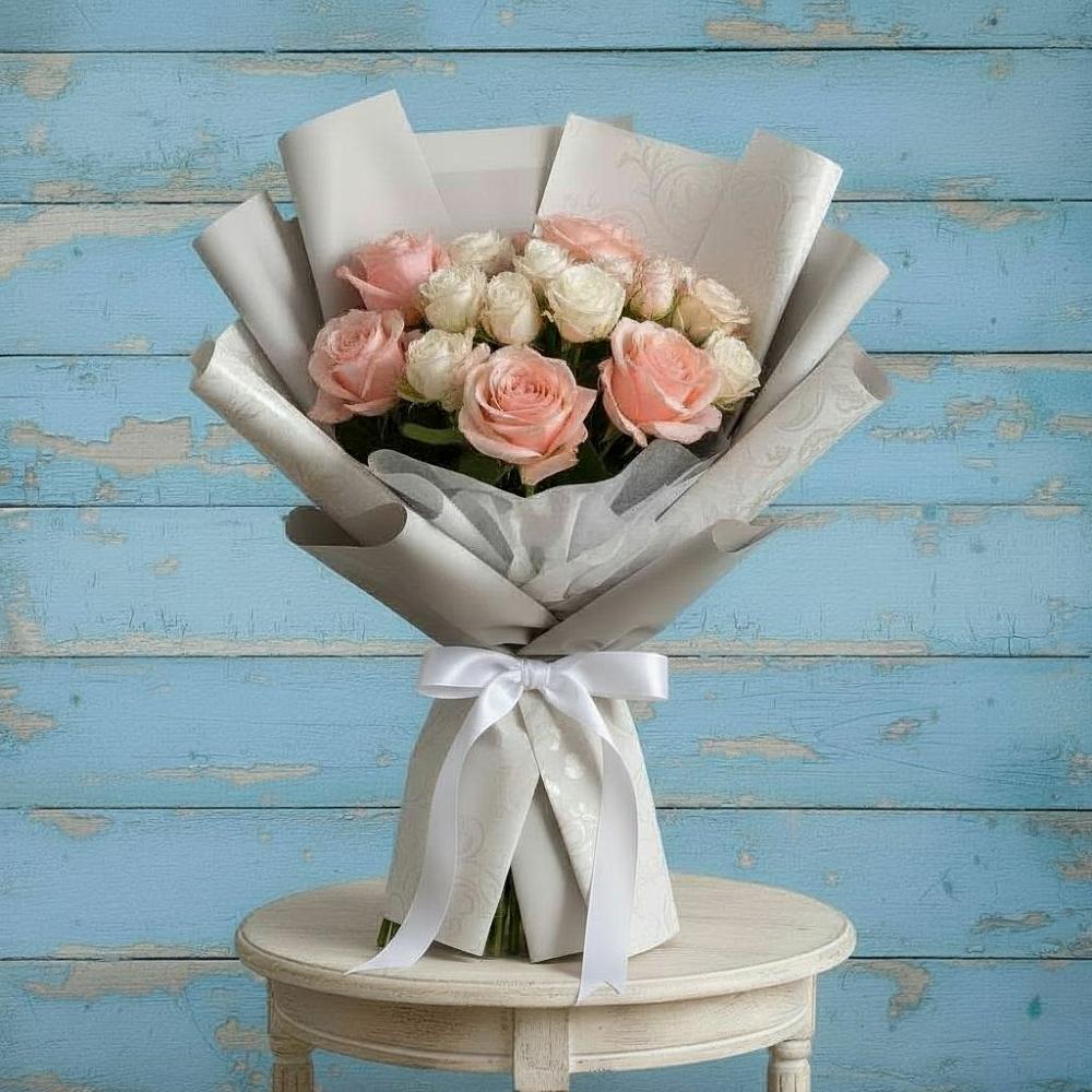 Букет цветов из: Розы в Новое