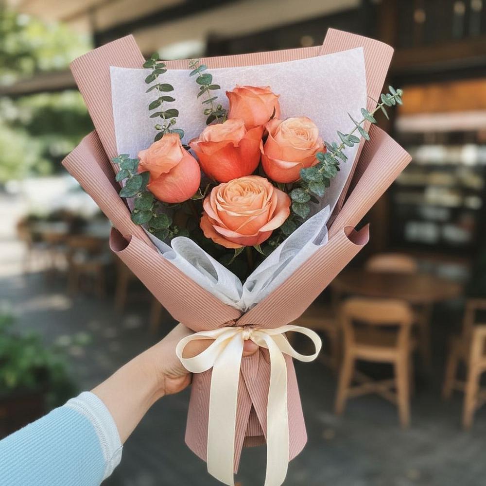 Букет цветов из: Розы в Новое