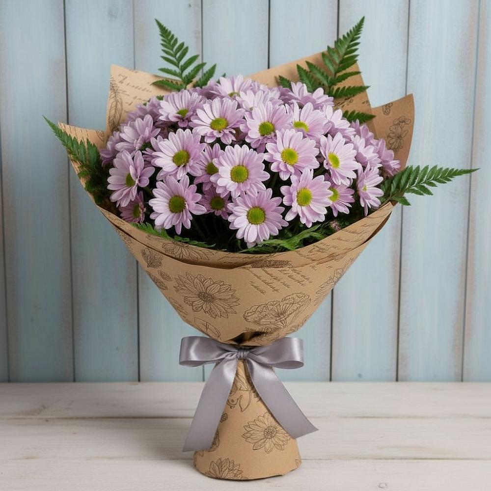 Букет цветов из: Хризантемы в Новое