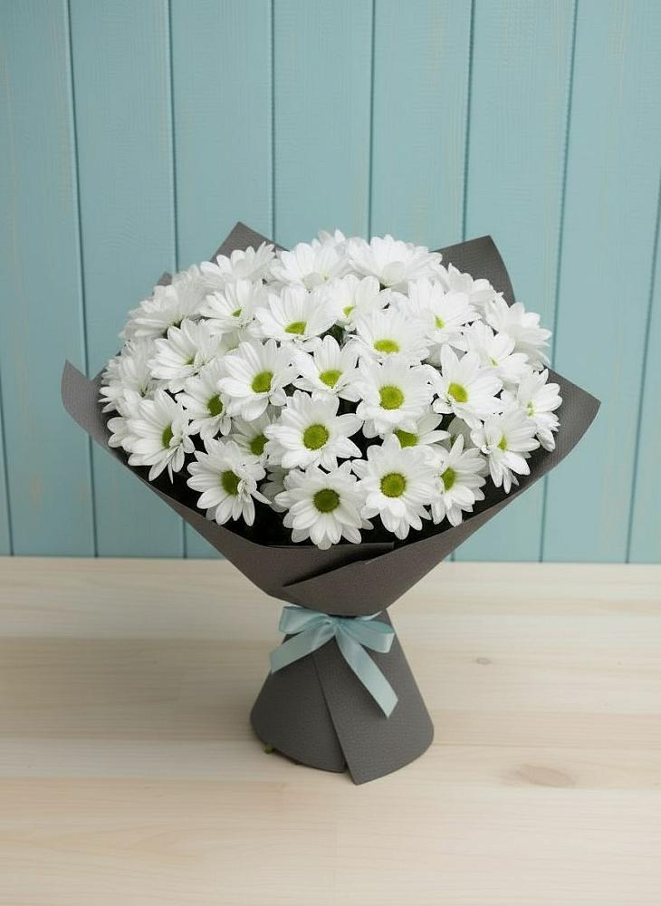 Букет цветов из: Хризантемы в Новое