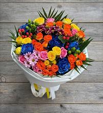 Букет цветов из:  Розы и Хризантемы в Новое
