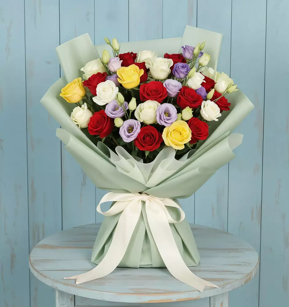 Букет цветов из: Розы в Новое