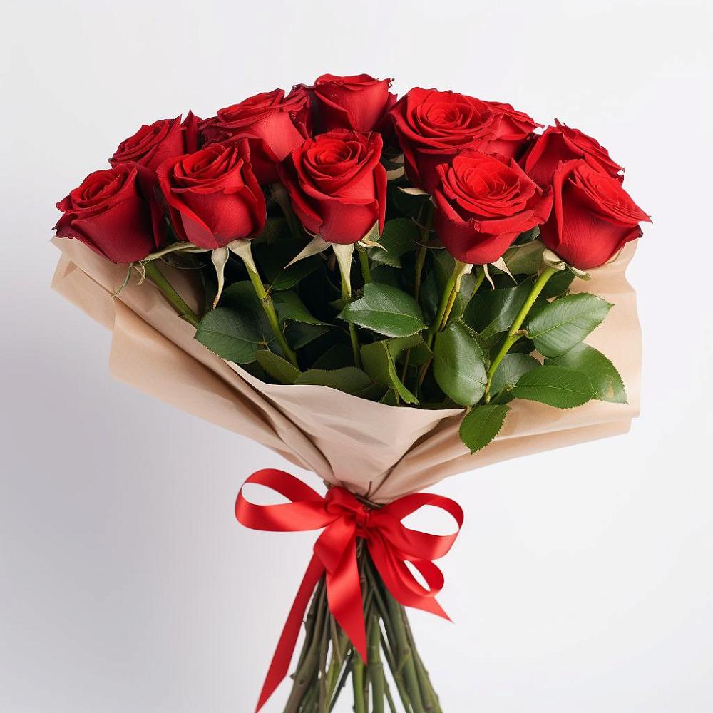 Букет 11 Красных роз Эдлесс Лав в Новое