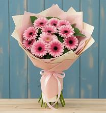 Букет цветов из:  Герберы в Новое