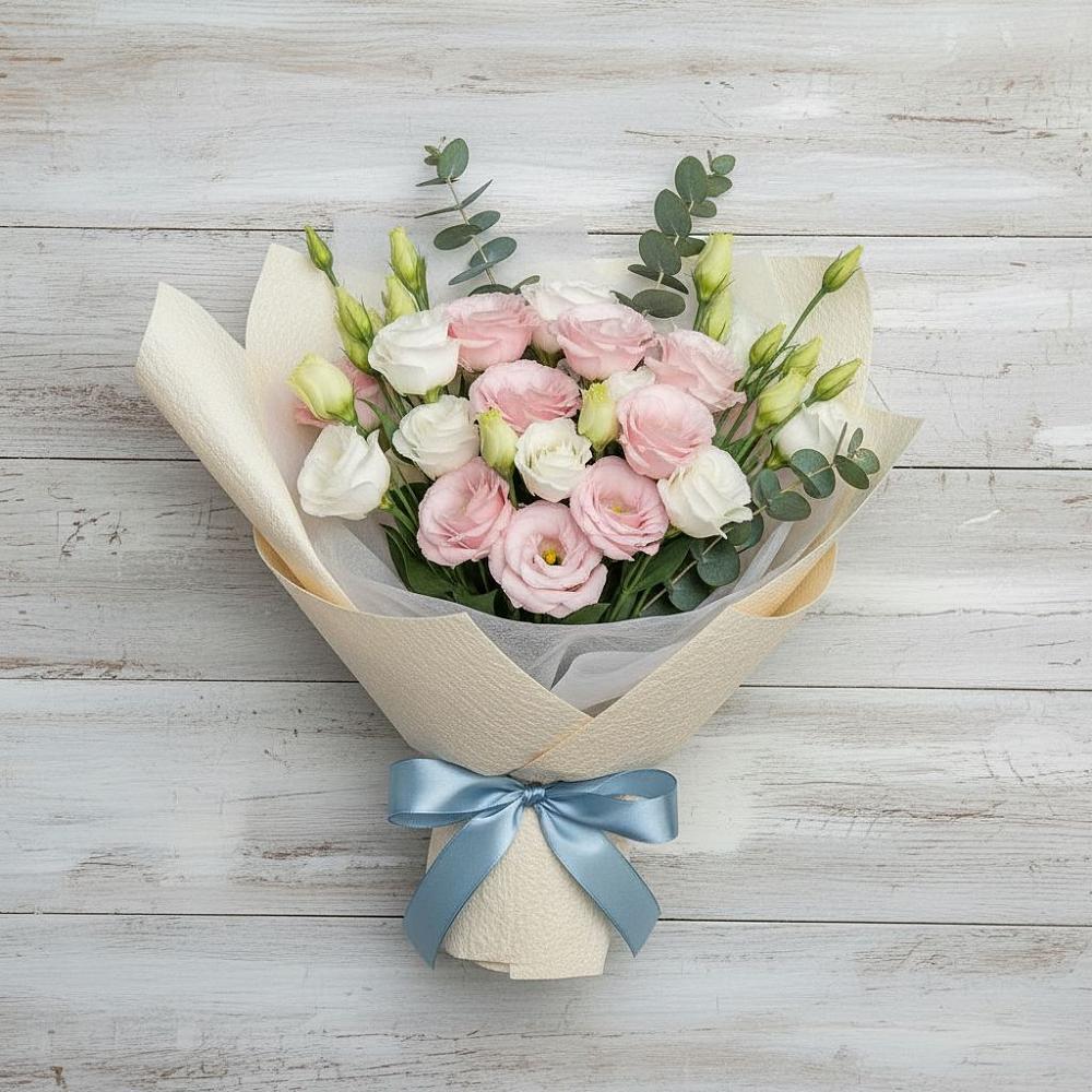 Букет цветов из: Лизиантусы в Новое